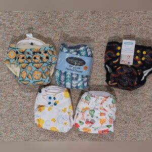 Assorted Patterned Cloth Diapers for Kids